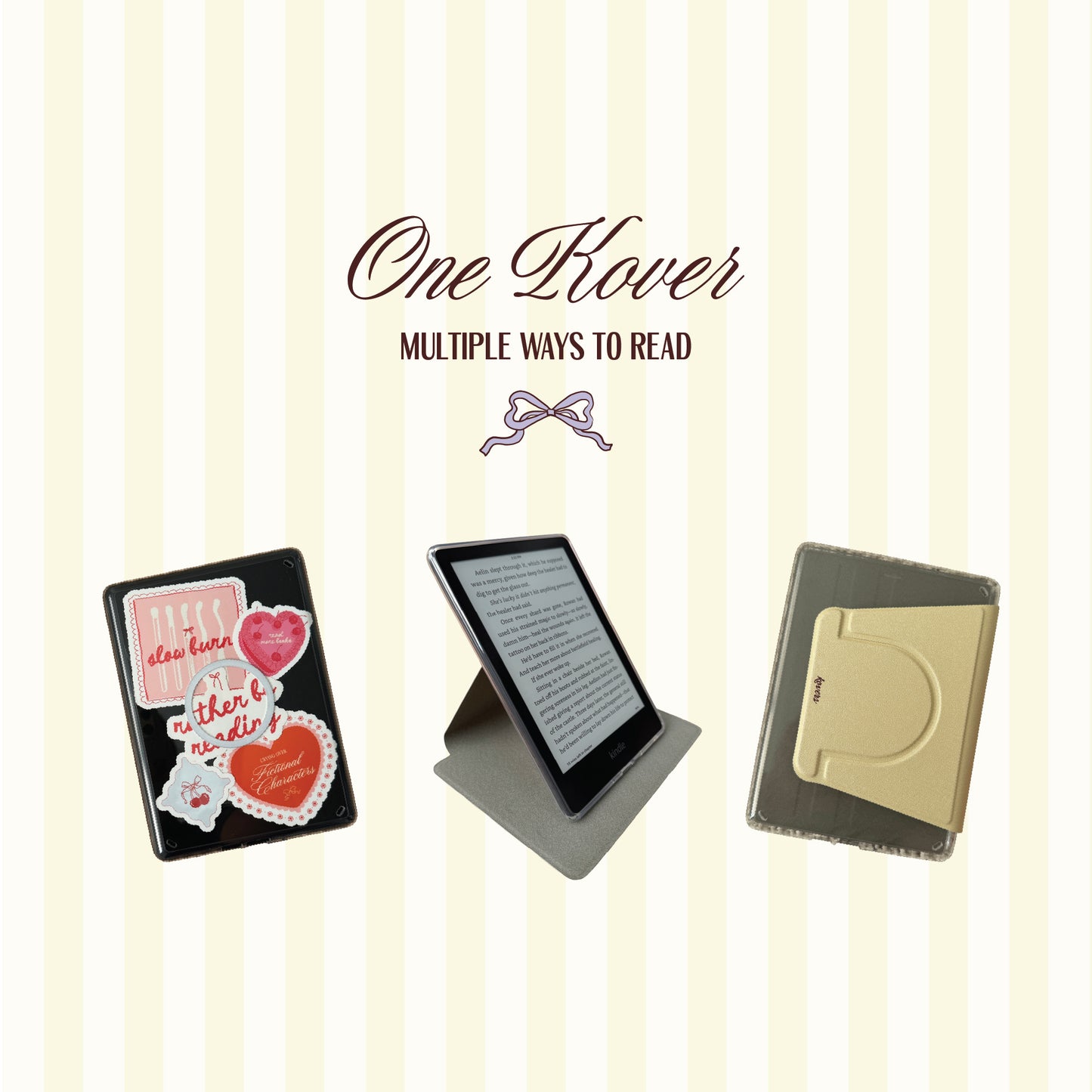 Butter Yellow Book Club Detachable Kindle Case