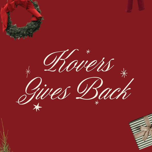 Kovers Gives Back Donation