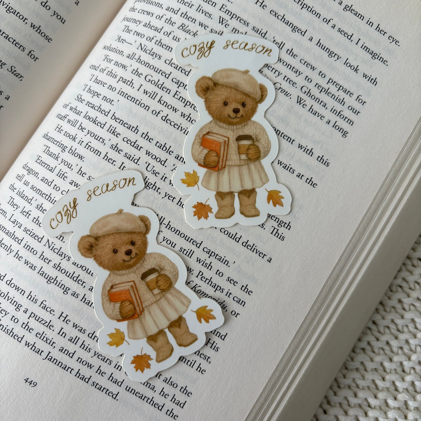 Cozy Teddy Sticker