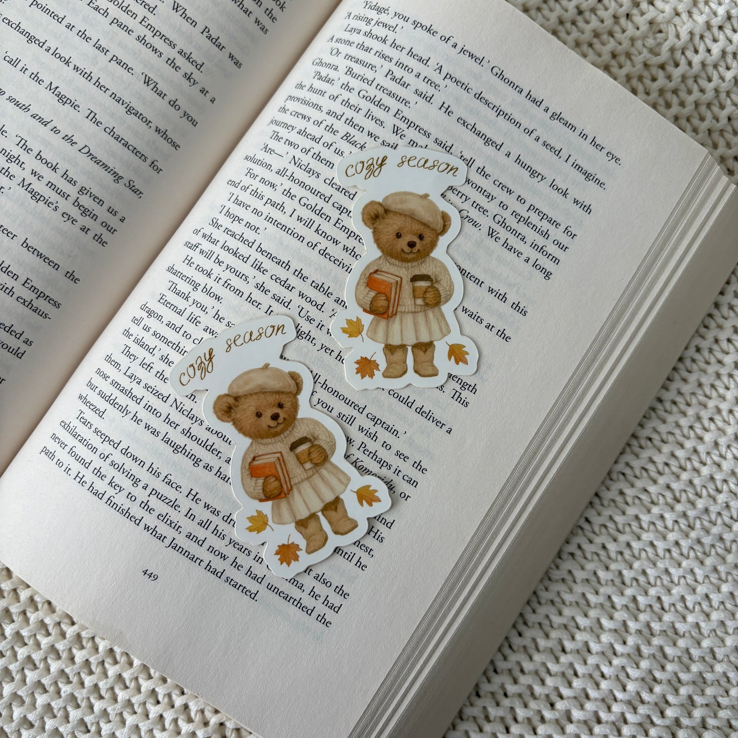 Cozy Teddy Sticker