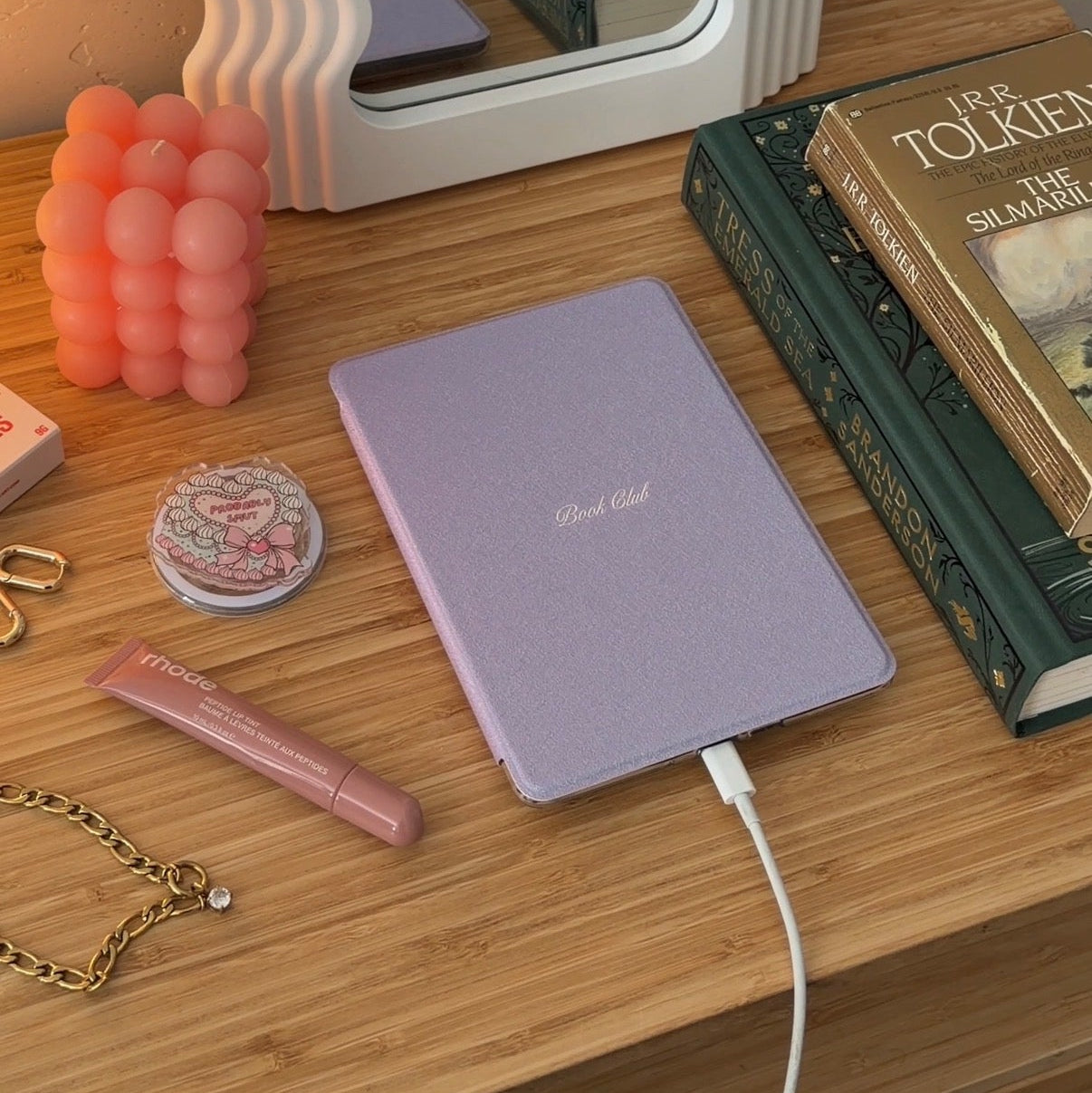 Periwinkle Book Club Detachable Kindle Case
