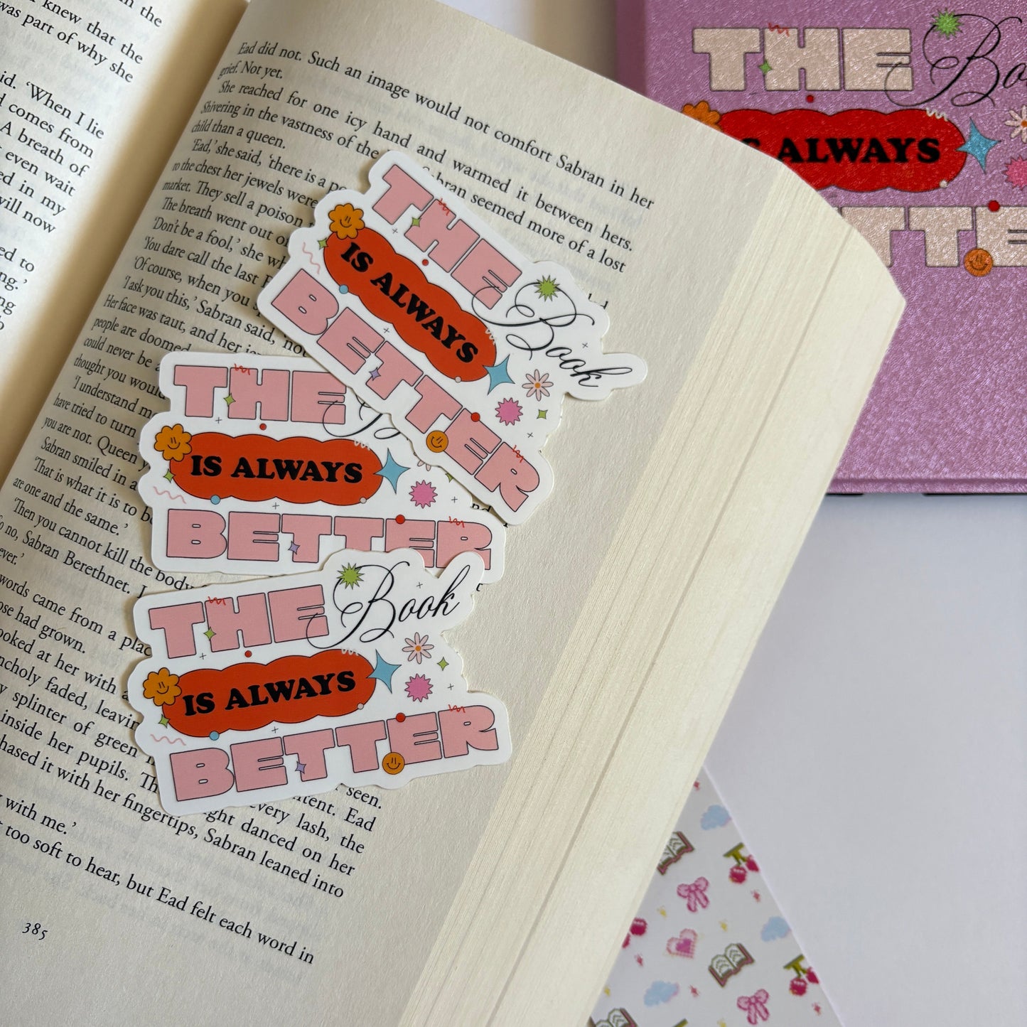 The Book is Better Sticker